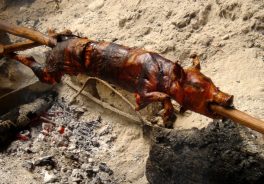 Roast pig, Topes de Colante